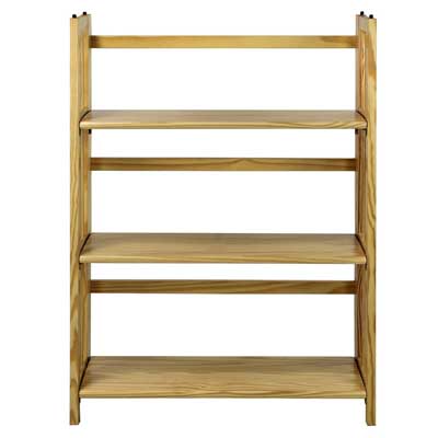 1. Casual Home Folding Stackable Bookcase: