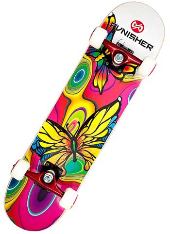 Punisher Skateboards Butterfly Jive Complete