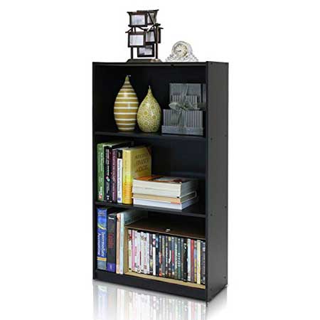 3. Furinno Bookcase Storage Shelves: