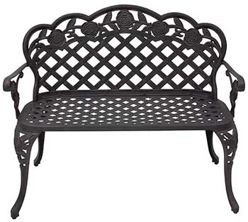 8. Best Choice Patio Garden Bench Products Cast New Aluminum Outdoor Garden