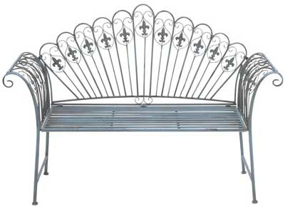 5. Deco 79 Metal Bench, which is 57 inches by 40-Inches