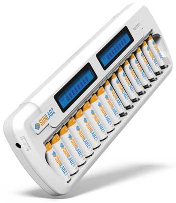 5. SunLabz 16-Bay/Slot SMART Battery Charger