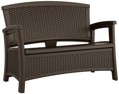 5 Suncast ELEMENTS Loveseat Storage, Java