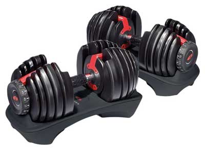 9. Bowflex SelectTech 552 Adjustable Dumbbells (Pair) 