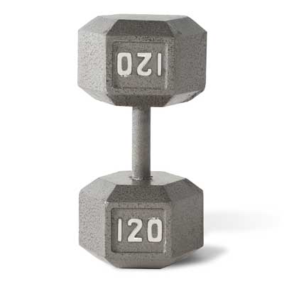2. CAP Barbell Cast Iron Hex Dumbbell, Single 