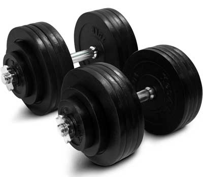 4. Yes4All Adjustable Dumbbells 40, 50, 52.5 , 60, 105 to 200 lbs 