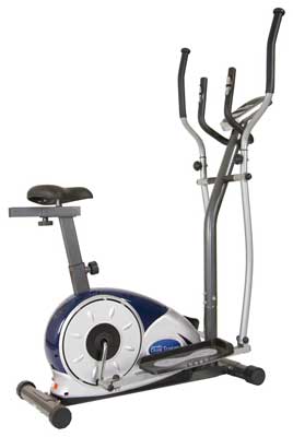 Elliptical Machine - Body Champ 2 in 1 Cardio Dual Trainer Elliptical Bike