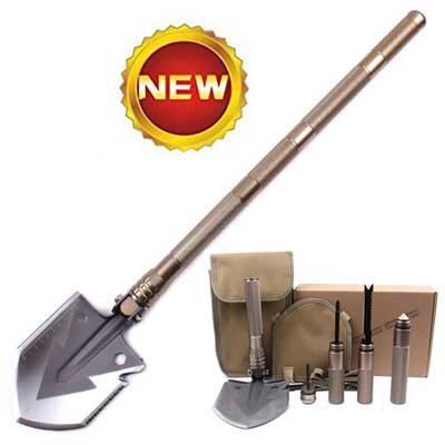 3. Pagreberya Survival Shovel Kit with Multi Tools