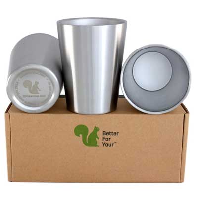 2. SMALL TUMBLER CUPS STAINLESS STEEL DOUBLE WALL